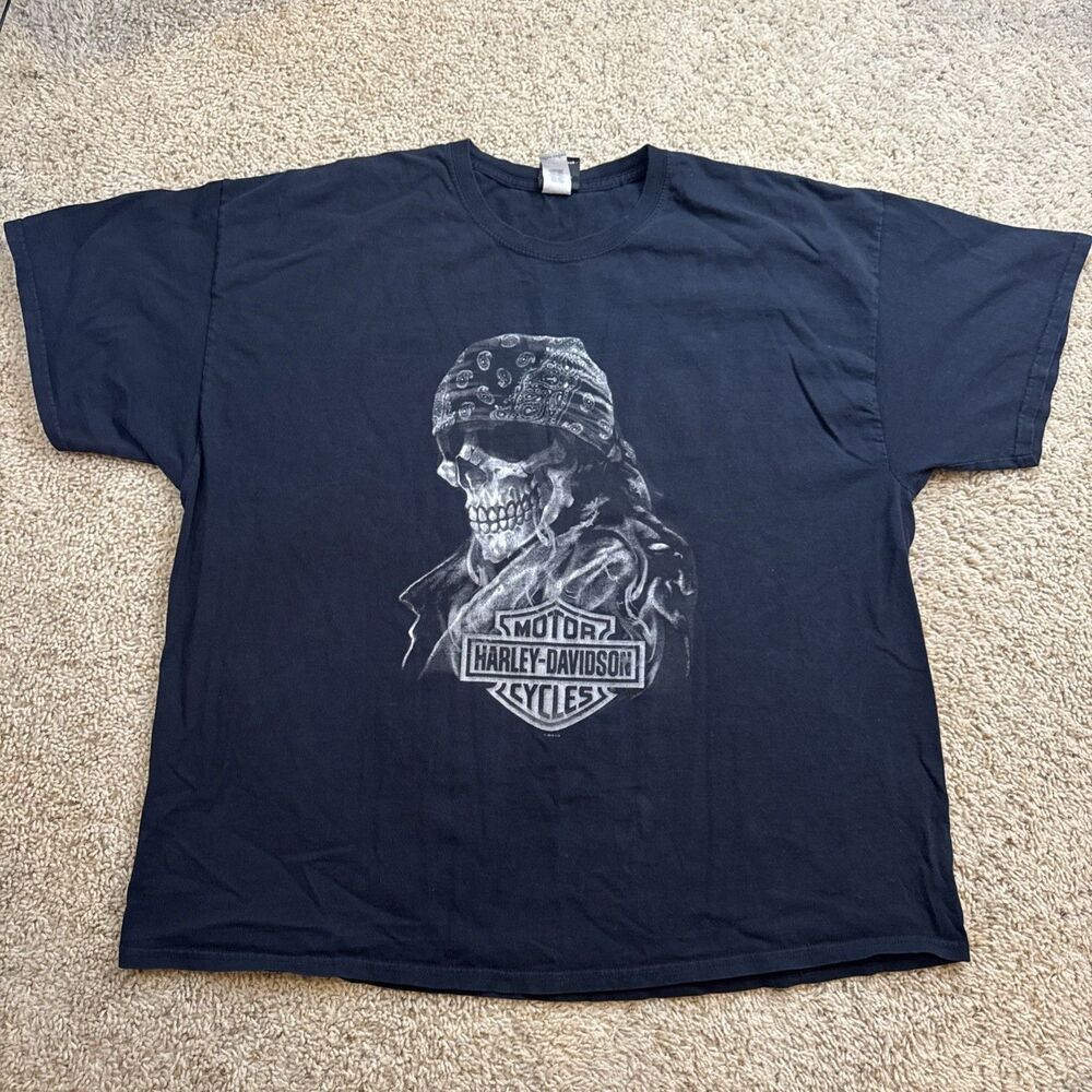 Harley Davidson Shirt Mens Size 3XL Black Nassau Bahamas Blackbeards Revenge